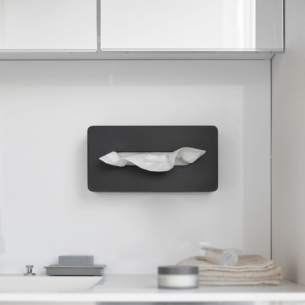 Estuche autoadhesivo para pañuelos de papel
